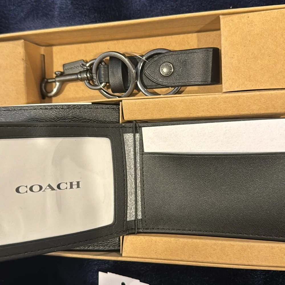 Coach plaid gift box for men NWT.
